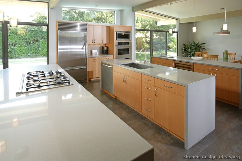 Pictures of Kitchens - Modern - Light Wood Kitchen Cabinets (Kitchen #9)