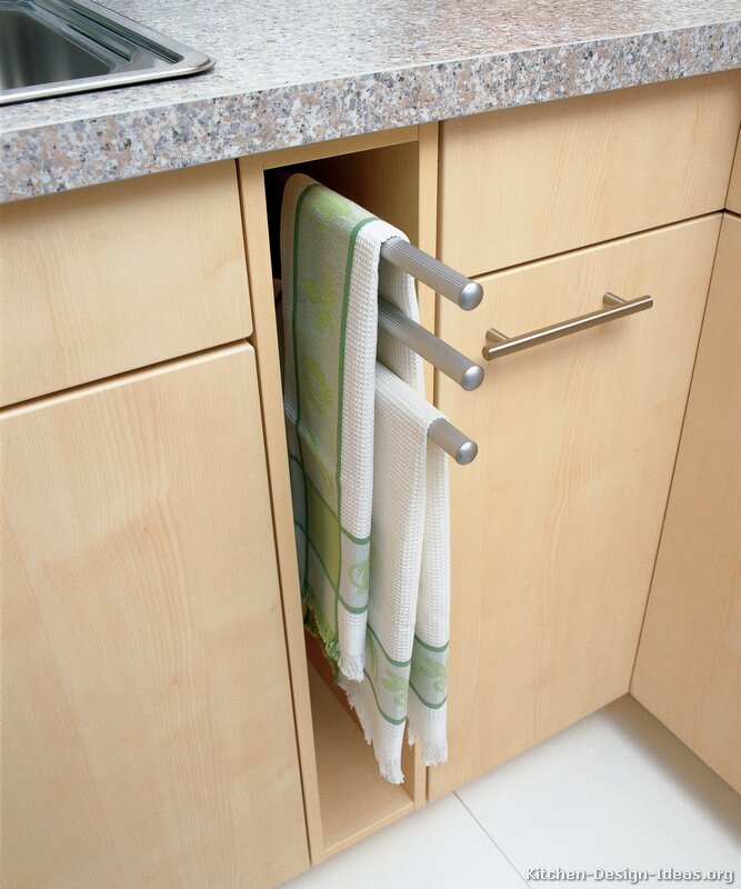 darkish kitchen shelves with light floors