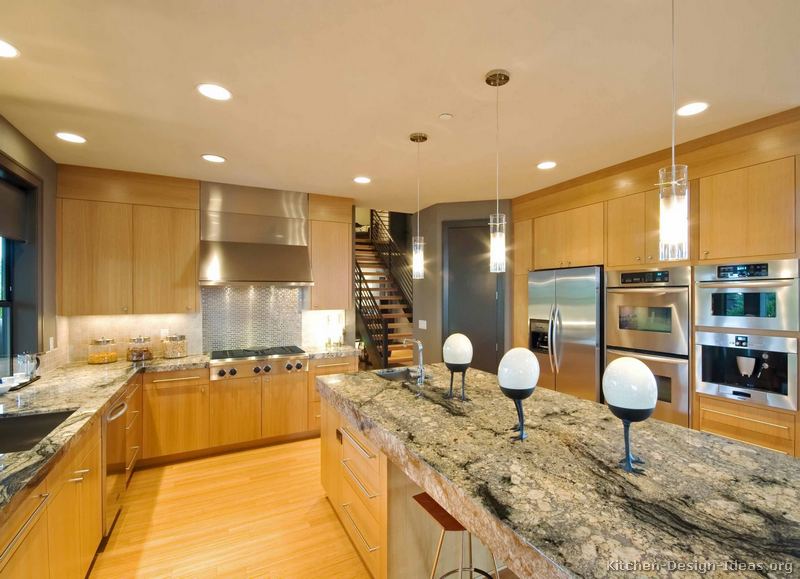 Pictures Of Kitchens Modern Light Wood Kitchen Cabinets