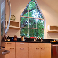 Vaulted Ceilings, Peak Window - Designer Kitchens LA