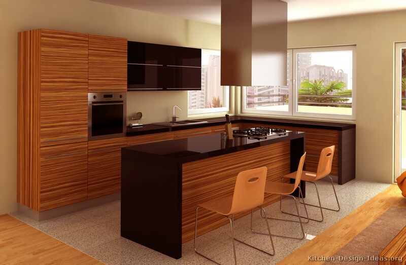 Pictures of Kitchens - Modern - Medium Wood Kitchen Cabinets (Kitchen #10)