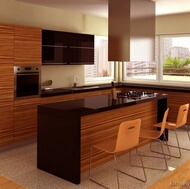 Modern Medium Wood Kitchen