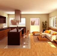 Modern Medium Wood Kitchen