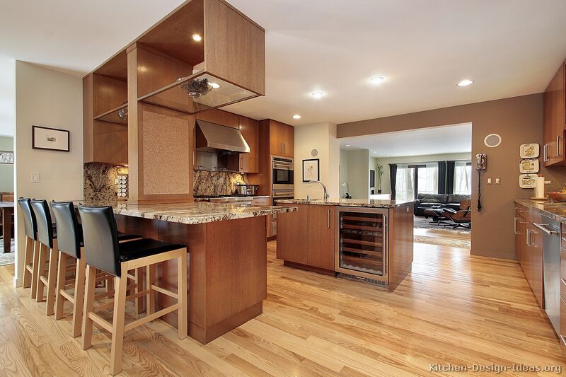 Pictures of Kitchens - Modern - Medium Wood Kitchen Cabinets (Page 2)