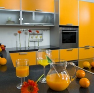 Modern Orange Kitchen