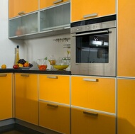 Modern Orange Kitchen