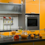 Modern Orange Kitchen