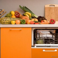 Modern Orange Kitchen