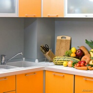 Modern Orange Kitchen