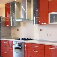 Modern Orange Kitchen