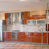 Modern Orange Kitchen