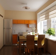 Modern Orange Kitchen