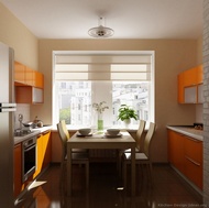 Modern Orange Kitchen