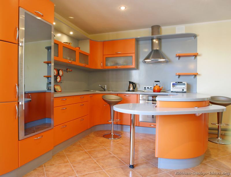 Pictures of Kitchens - Modern - Orange Kitchens (