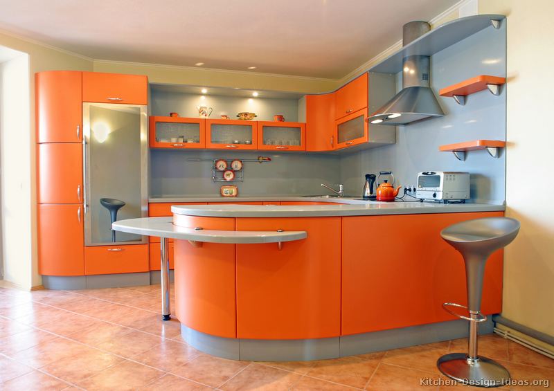 Pictures of Modern Orange Kitchens - Design Gallery