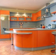 Modern Orange Kitchen