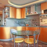 Modern Orange Kitchen