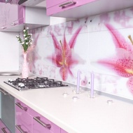 Modern Pink Kitchen