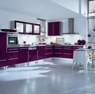 Modern Purple Kitchens