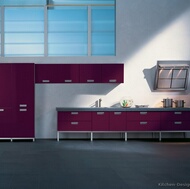 Modern Purple Kitchen