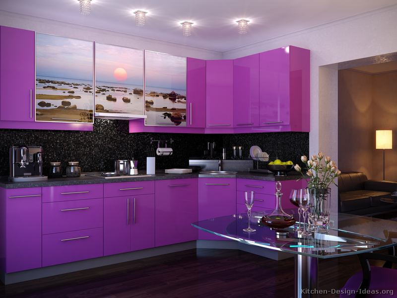 Pictures of Modern Purple Kitchens - Design Ideas Gallery