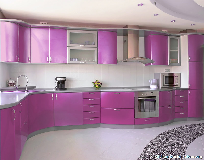 Pictures Of Modern Purple Kitchens Design Ideas Gallery