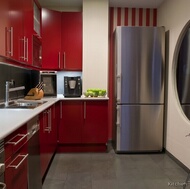 Modern Red Kitchen