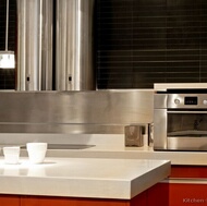 Modern Red Kitchen