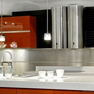 Modern Red Kitchen