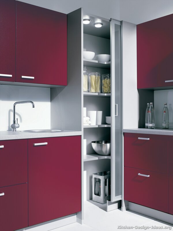 Corner Pantry Kitchen Cabinets Design