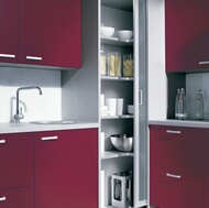 Modern Red Kitchen