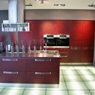 Modern Red Kitchen