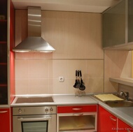 Modern Red Kitchen