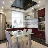 Modern Red Kitchen