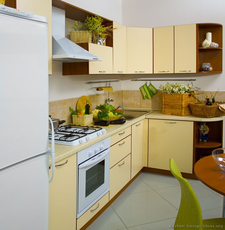 [Pictures Kitchens Traditional Yellow Kitchen Cabinets 