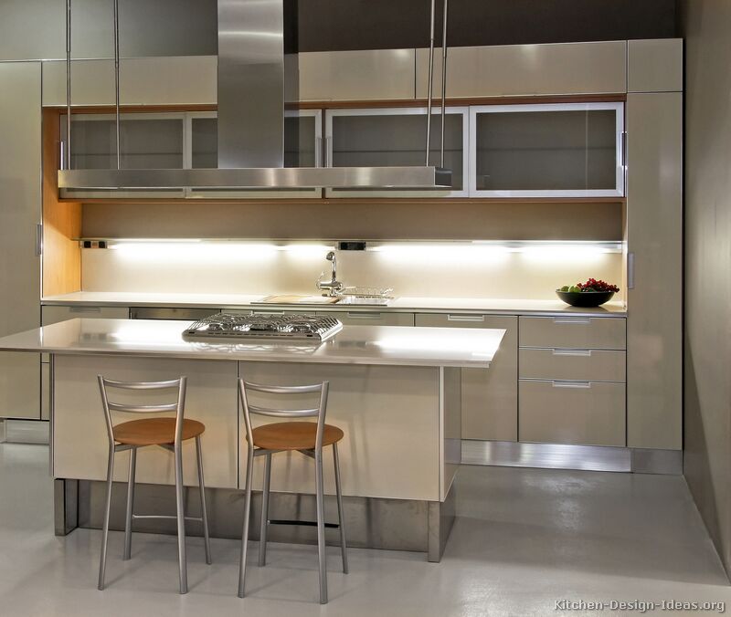 Pictures of Kitchens  Modern  Stainless Steel Kitchen Cabinets