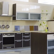 Modern Dark Wood Kitchen