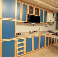 Modern Blue Kitchen