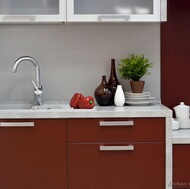 Modern Red Kitchen