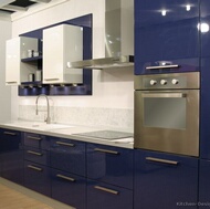 Modern Blue Kitchen