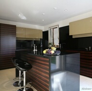 Modern Dark Wood Kitchen