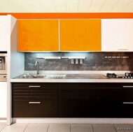 Modern Orange Kitchen