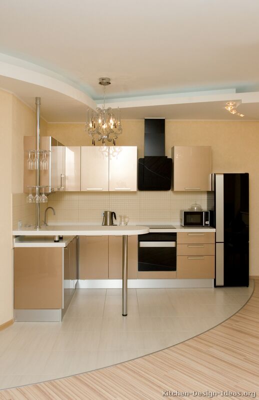 Pictures of Kitchens - Modern - Beige Kitchen Cabinets