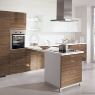 Modern Medium Wood Kitchen