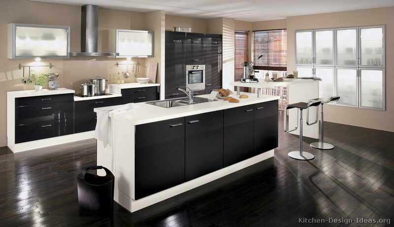 Pictures of Kitchens - Modern - Black Kitchen Cabinets (Page 2)