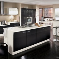 Modern Black Kitchen