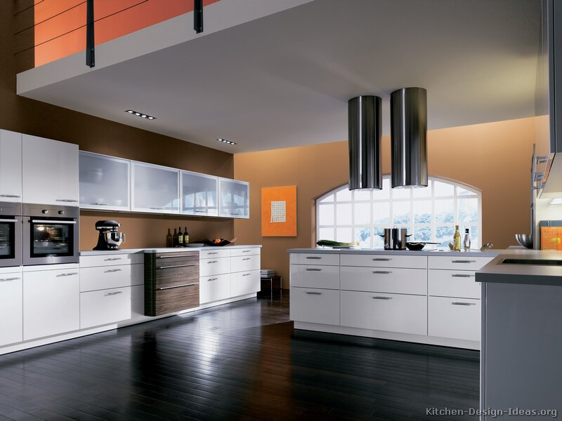 A Contemporary Two Tone Kitchen Under A Loft