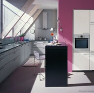 Modern Pink Kitchen