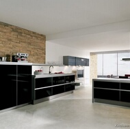 Modern Black Kitchen