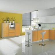 Modern Orange Kitchen